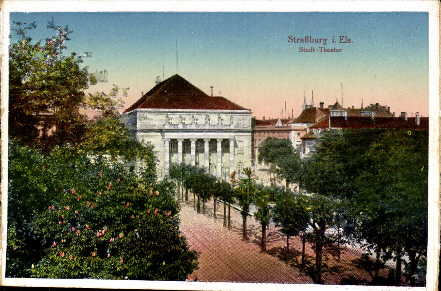 Strasbourg - Strassburg - Stadt Theatre CPA 