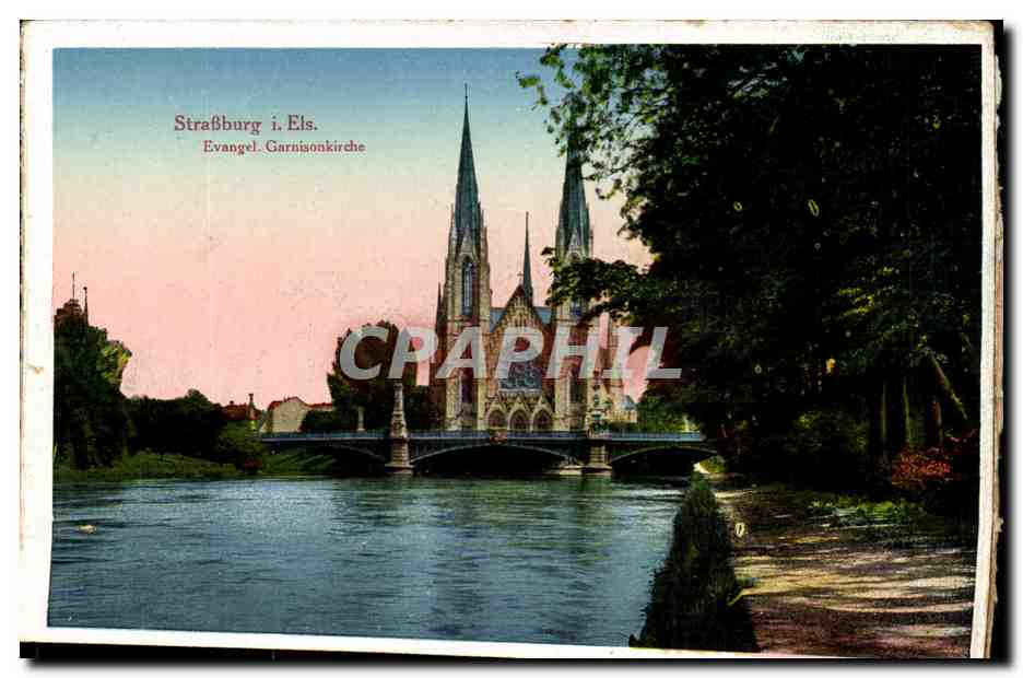Strasbourg i. Els. — Église évangélique de garnison — éditeur LVD. ENTREPC. n°14