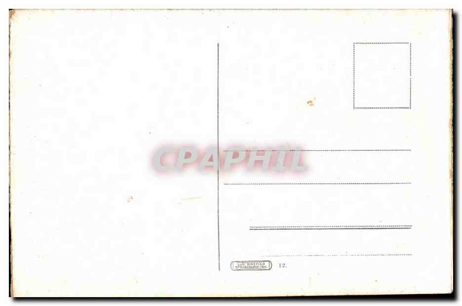 Strasbourg - Strassburg - Kaiserpalast - CPA  — Verso