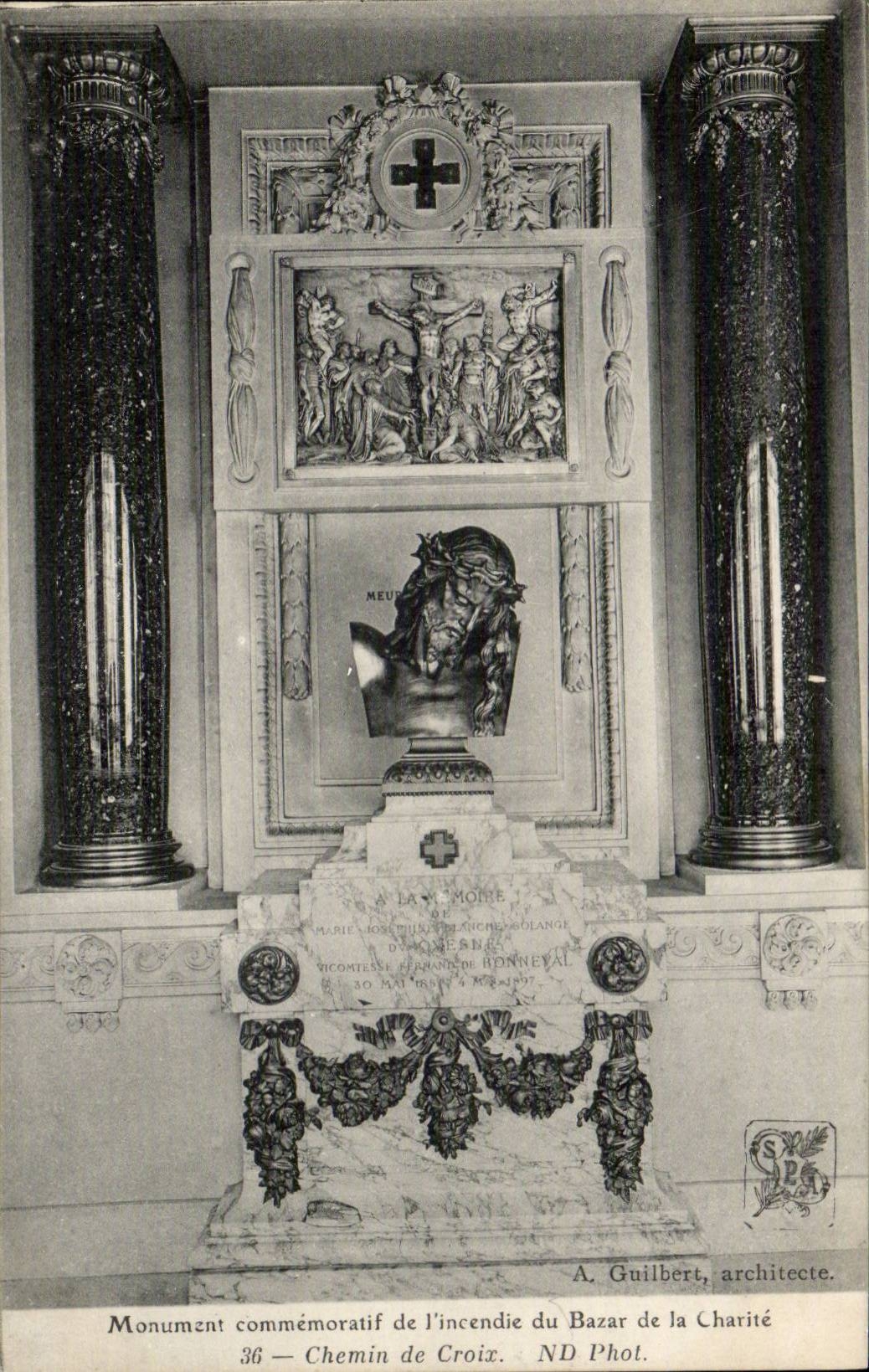 Paris - Monument Commemoratif de l'Incendie de la Bazar de le Charite 