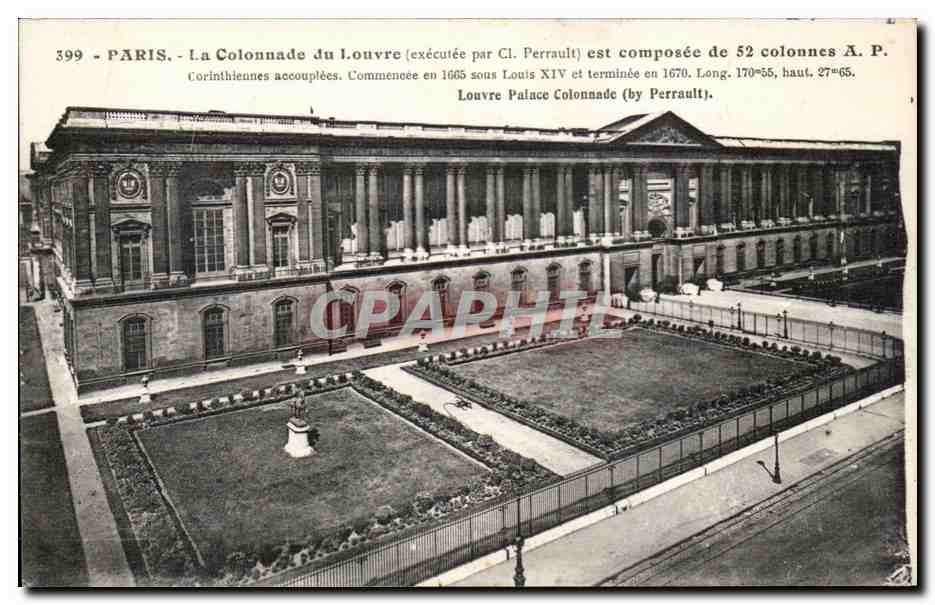 Paris - 1 - La Colonnade du Louvre - CPA 