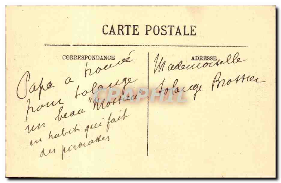 Paris - 1 - Jardin des Tuileries et l'Arc de Triomphe du Carrousel - CPA  — Rückseite
