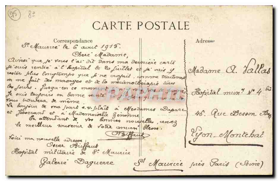 Paris - 8 - Palais de l'Elysee - CPA  — Rückseite