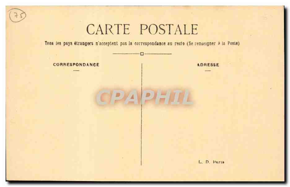 Paris - 9 - Avenue de l'Opera - CPA  — Rückseite