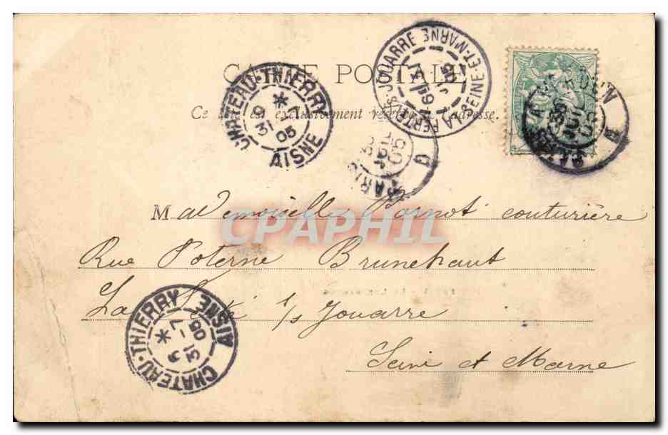 Paris - 6 - Le Luxembourg - CPA  — Rückseite