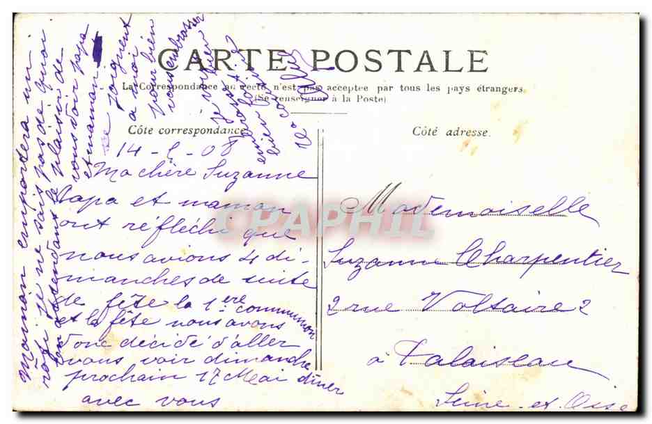 Paris - 6 - Le Jardin du Luxembourg - CPA  — Rückseite