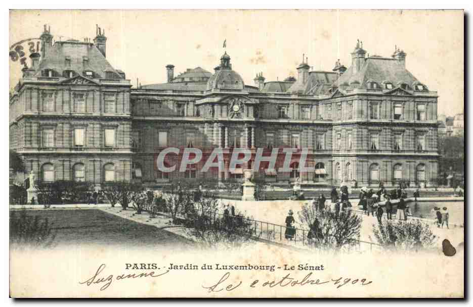 Paris - 6 - Jardin du Luxembourg - Le Senat - CPA 