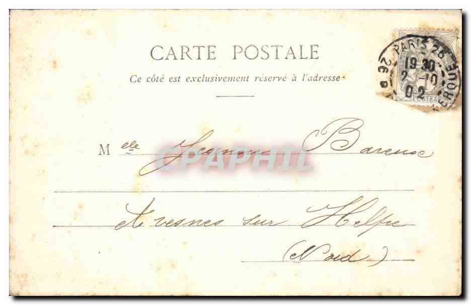 Paris - 6 - Jardin du Luxembourg - Le Senat - CPA  — Rückseite