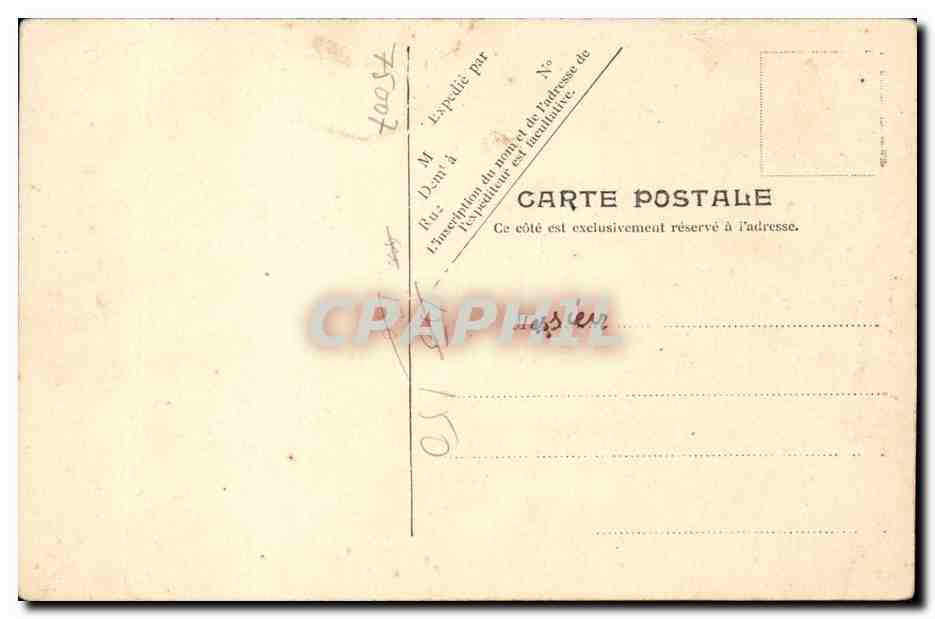 Paris - 1 - Chambre des Deputes - CPA  — Rückseite