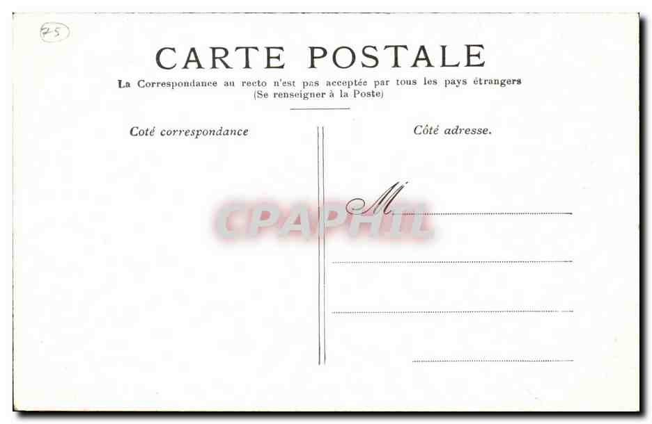 Paris - 1 - La Colonne Vendome - CPA  — Rückseite