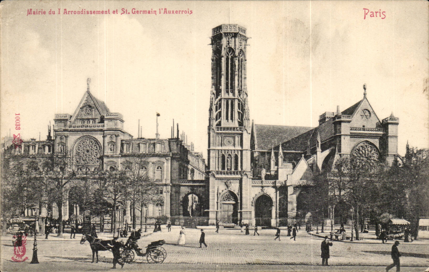 Paris - 1 - Mairie du I Arrondissement et St Germain l'Auxerrois - CPA 
