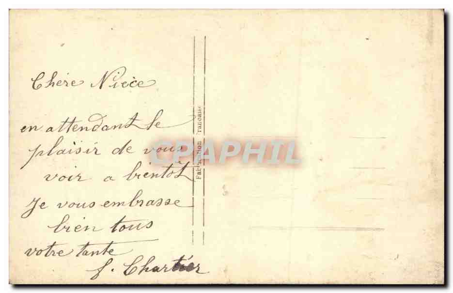Fleurs - Flowers - Daisies - Porte Bonheur - Cheval a Fer - Horseshoe - CPA  — Rückseite