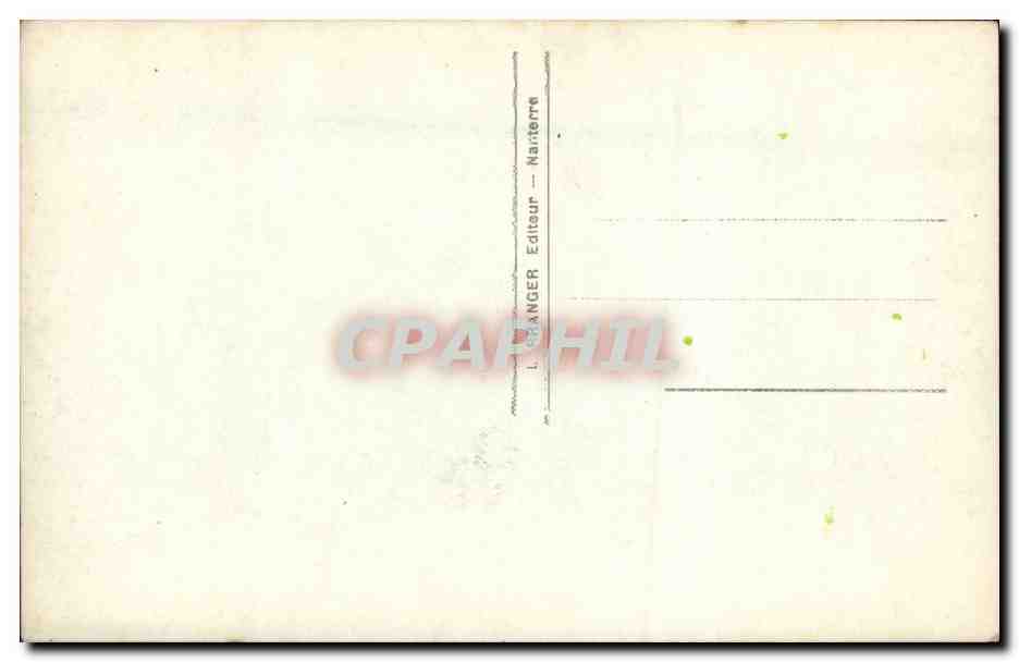 Fleurs - Arbres - Twilight scene in oval flame - CPA  — Back