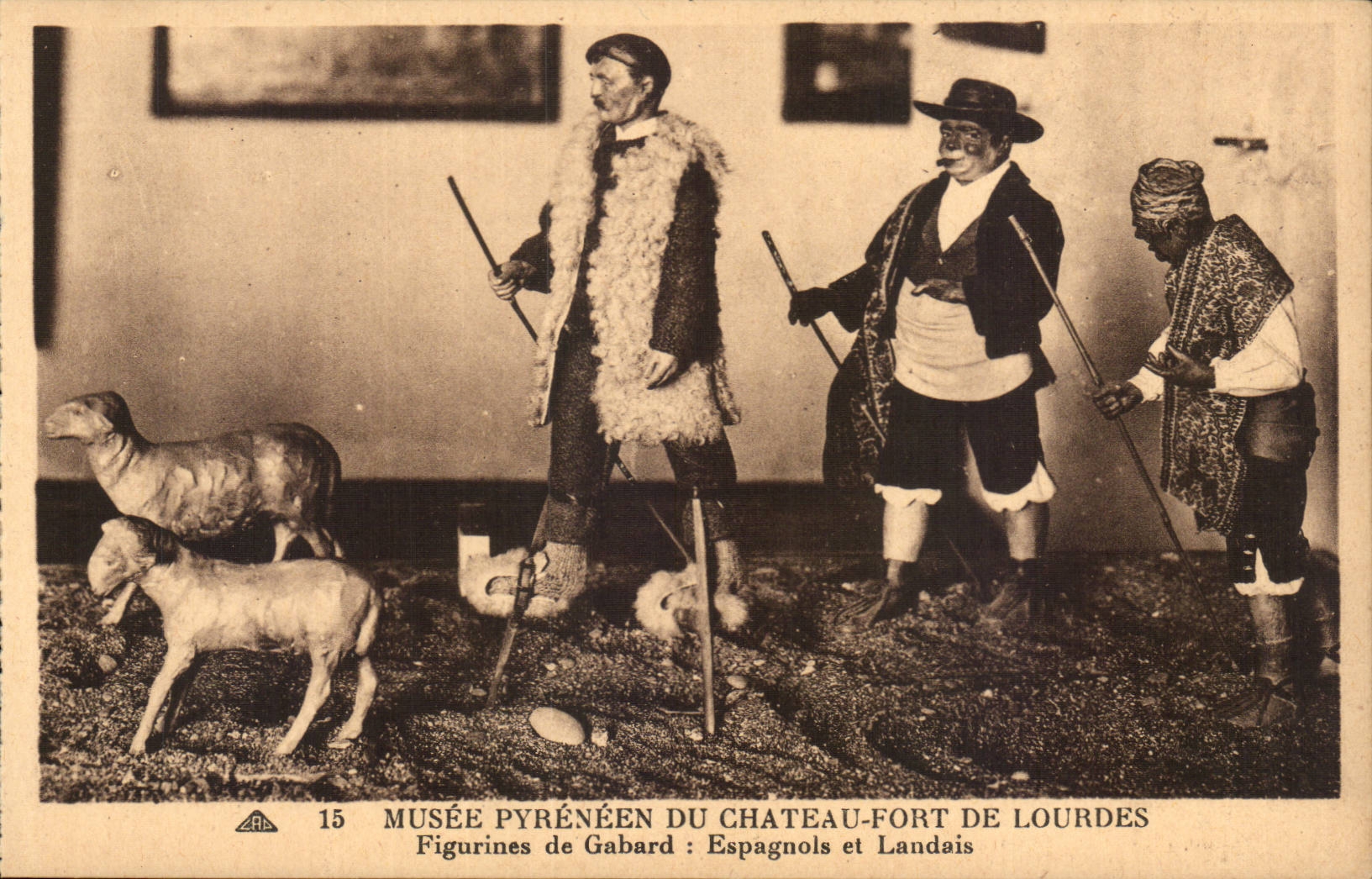 Lourdes - Musee Pyreneen du Chateau Fort - Espagnoles et Landais - CPA 
