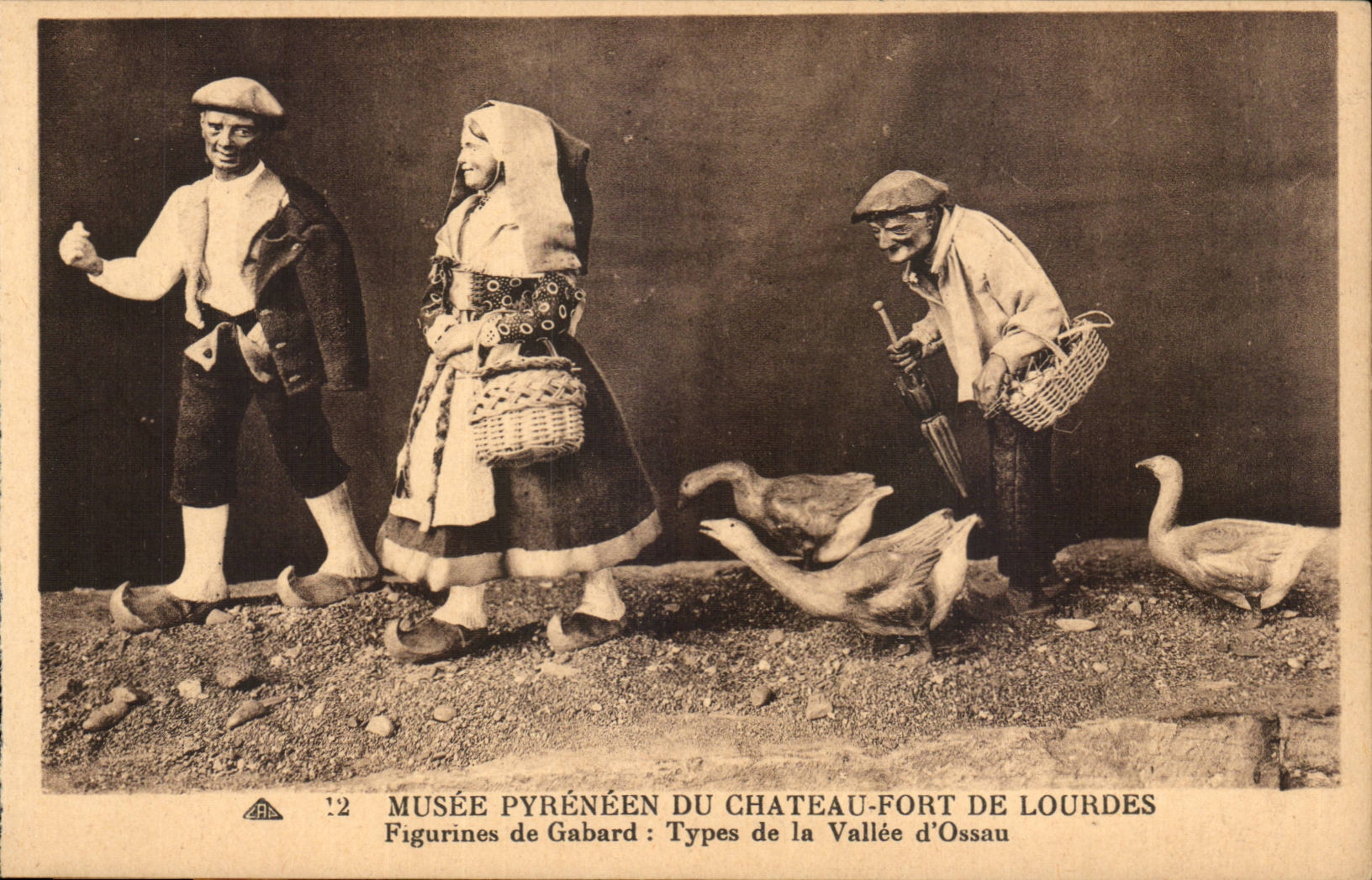 Lourdes - Musee Pyreneen du Chateau Fort - Type de la Vallee d'Ossau - CPA 