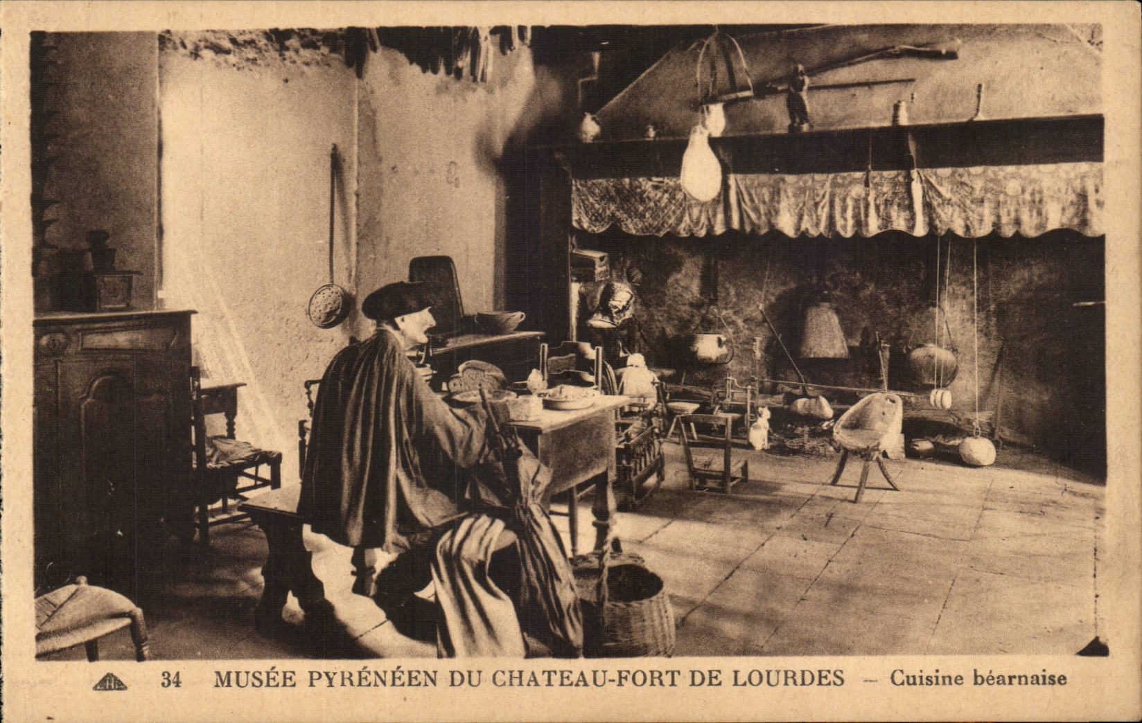 Lourdes - Musee Pyreneen du Chateau Fort - Cuisine Bearnaise - CPA 