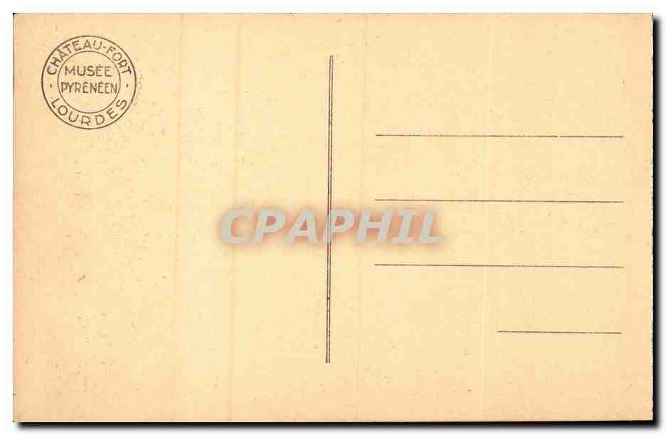 Lourdes - Musee du Pyreneen Chateau Fort - Tombeau de Famllie - CPA  — Verso