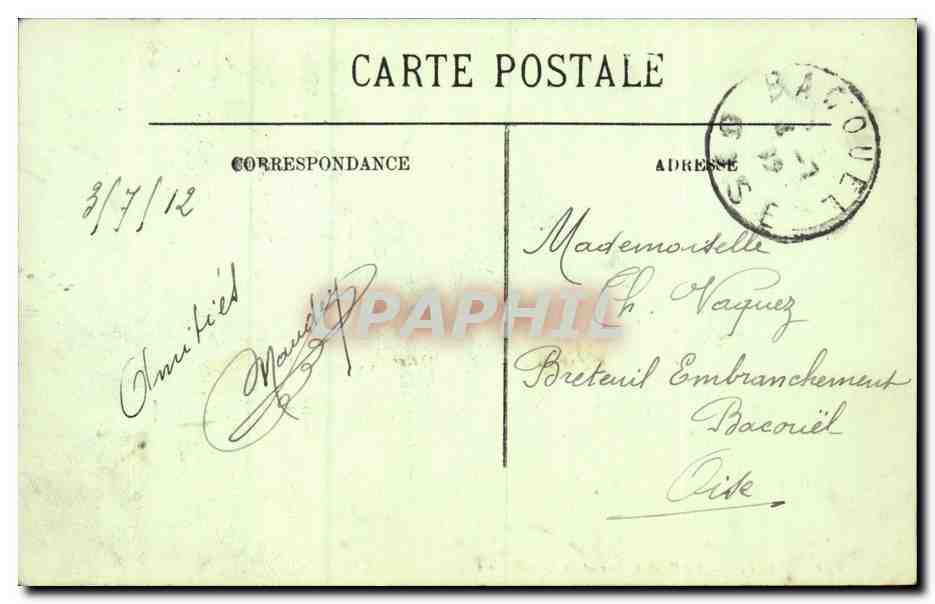Paris - 16 - Le Pont d'Iena et le Trocadero - CPA  — Rückseite