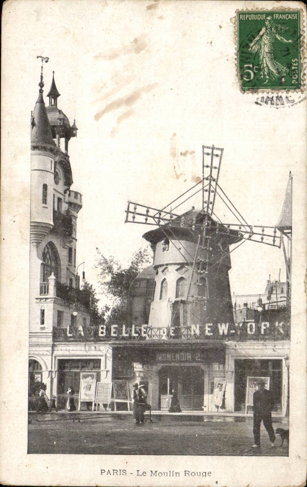 Paris - 14 - Le Moulin Rouge - The Red Mill - Montmartre - CPA 