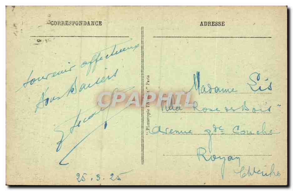 Paris - 4 - L'Abside de Notre Dame et la Seine - CPA  — Rückseite
