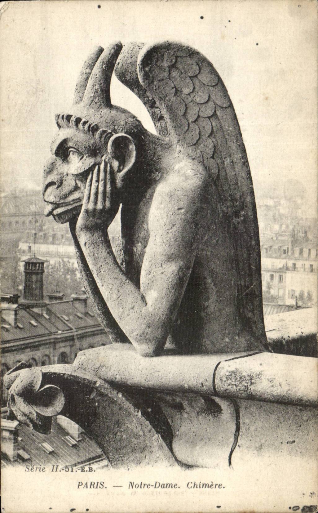 Paris - 4 - Notre Dame - La Chimere - CPA 