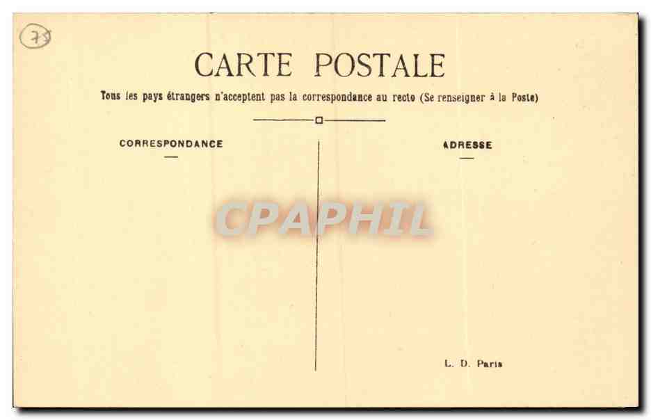 Paris - 9 - Avenue de l'Opera - CPA  — Rückseite