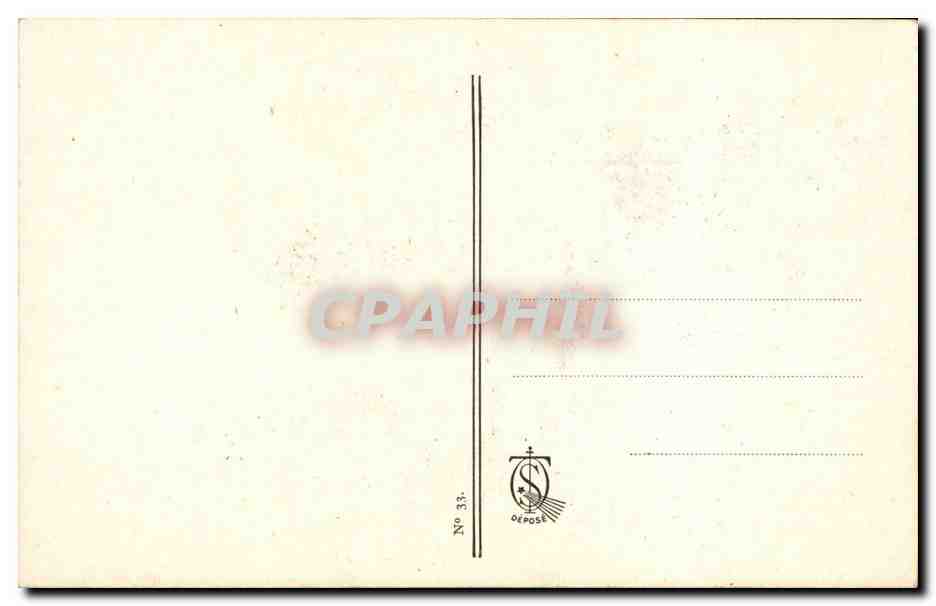 CPA Fantaisie Ste Therese de l'enfant Jesus demande a son pere la permission d'entrer au Carmel a 15 ans — Back