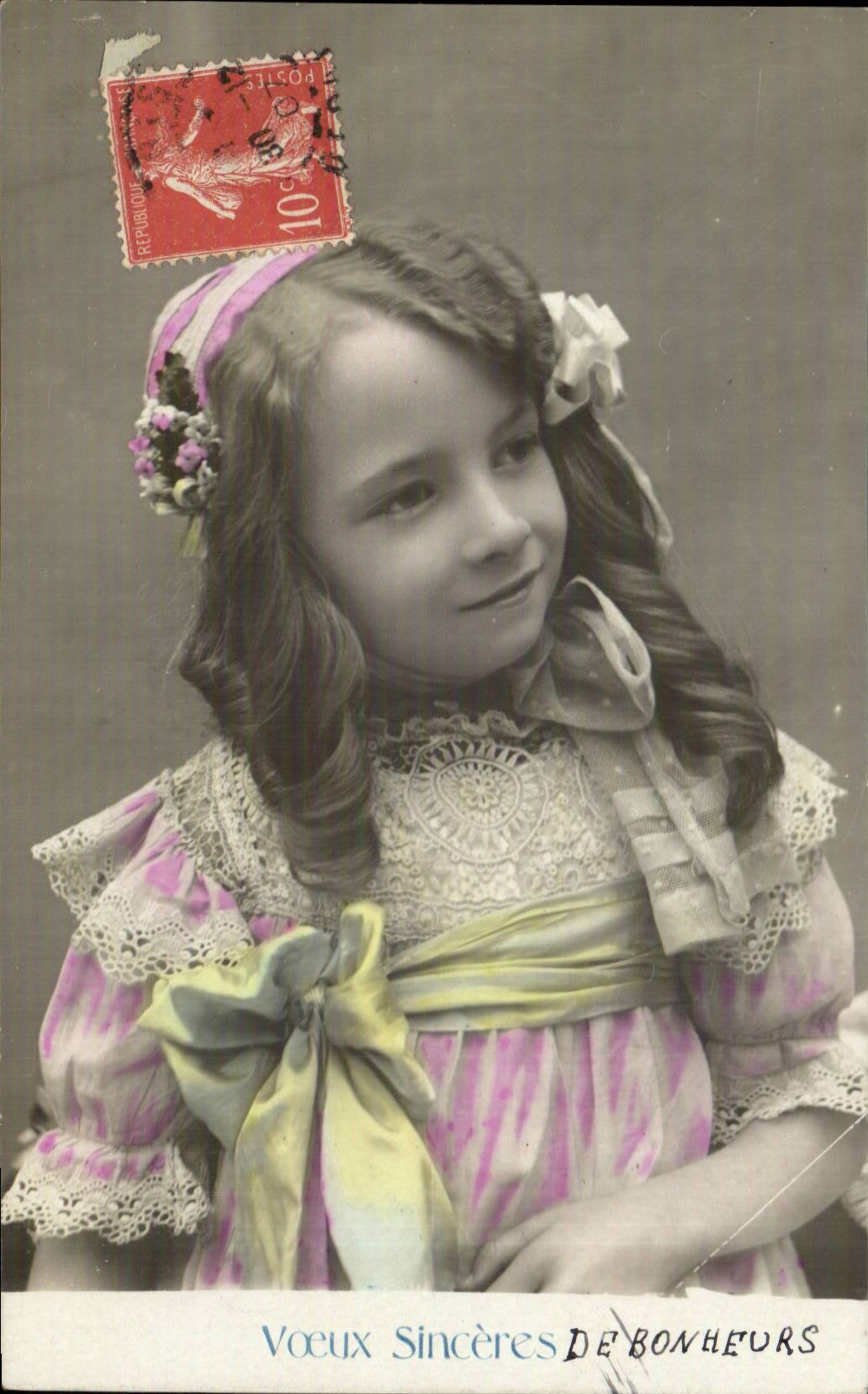 CPA Fantaisie Enfant Fille child