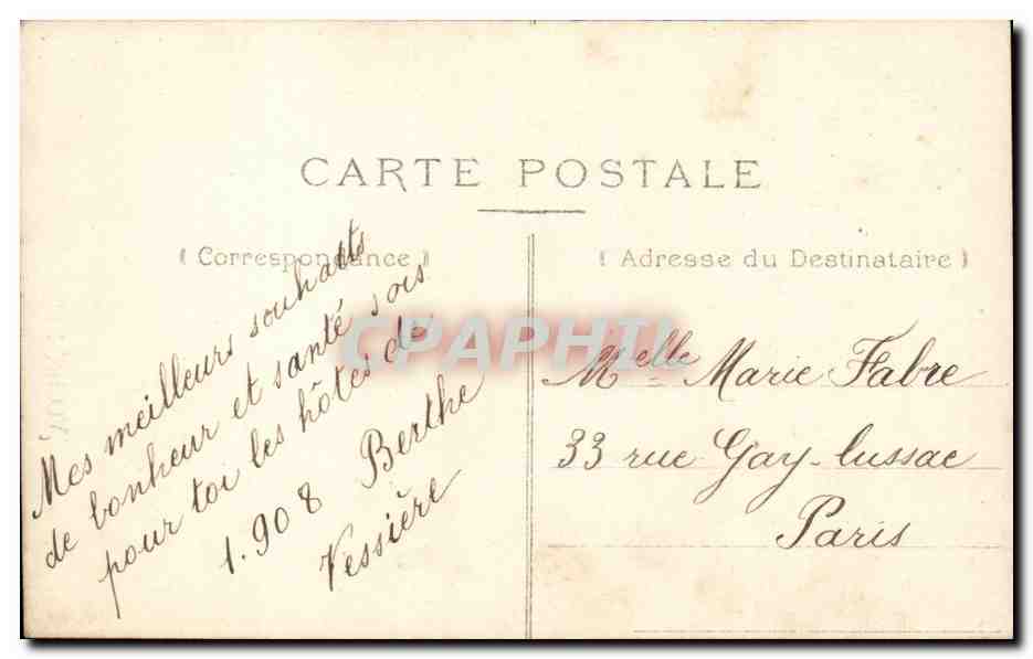 CPA Fantaisie Enfant Fille child — Rückseite