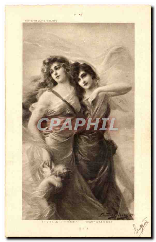 CPA Fantaisie Ange (angel) Femme
