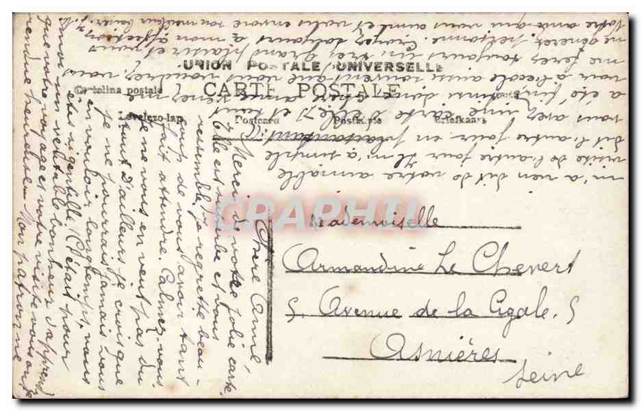 Couple en intérieur — scène romantique — éditeur non identifié, n° 229 — Reverso