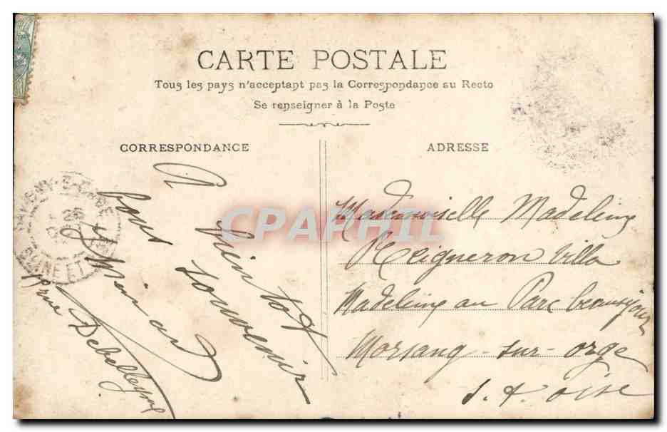 CPA Fantaisie Enfant — Rückseite