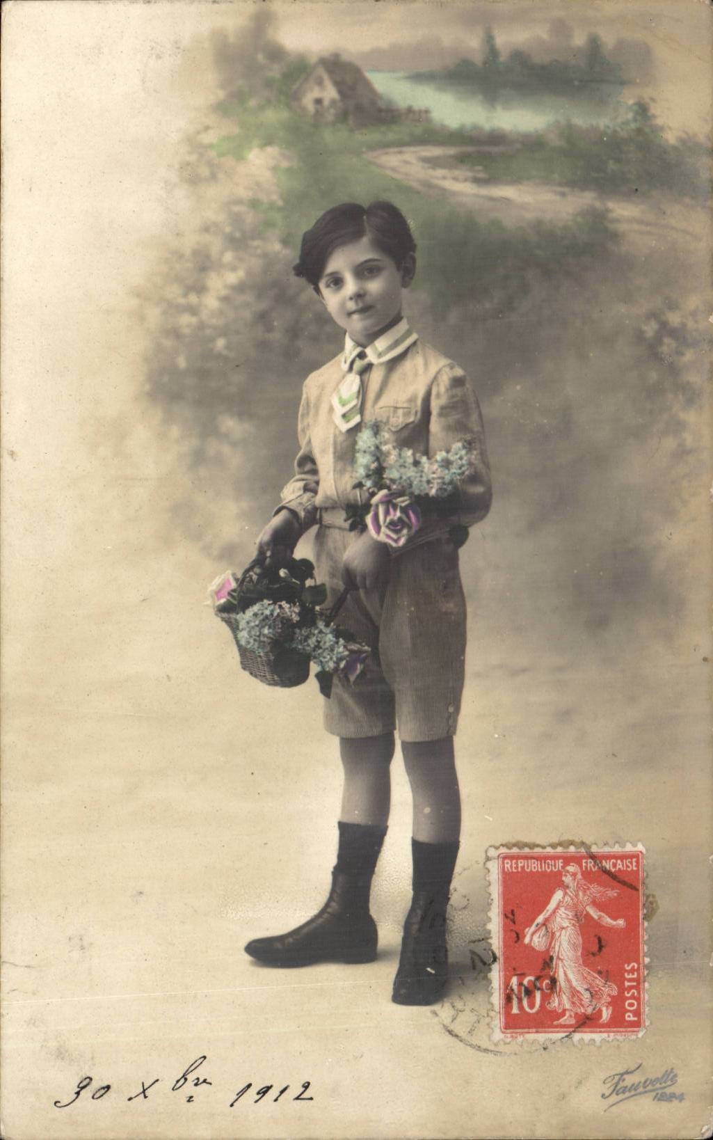 CPA Fantaisie Enfant Garcon 