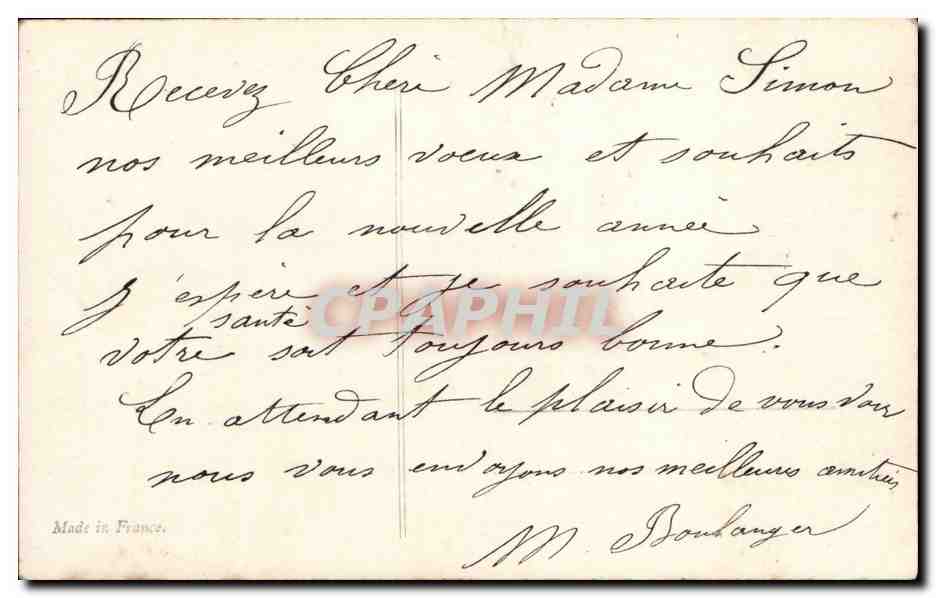 CPA Fantaisie Enfant Garcon  — Rückseite