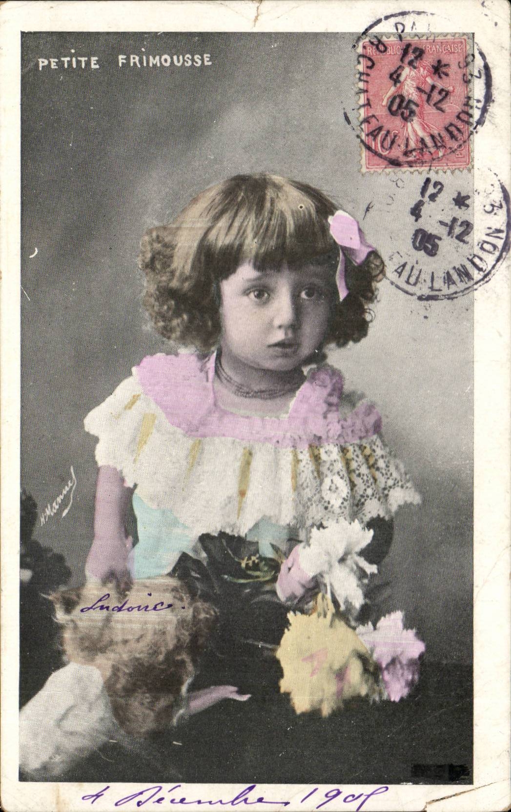 CPA Fantaisie Enfant Petite frimousse