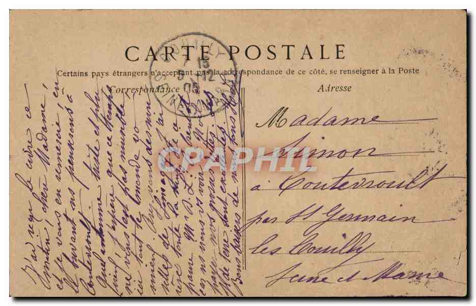 CPA Fantaisie Enfant Petite frimousse — Rückseite