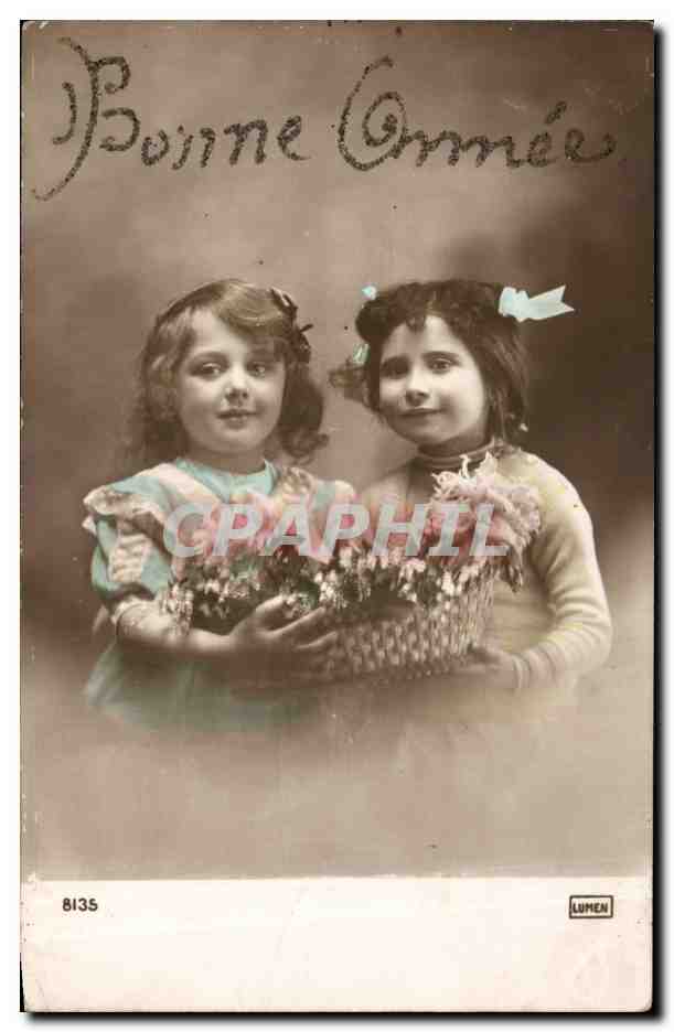 CPA Fantaisie Enfants Bonne annee