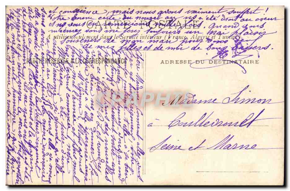CPA CARTE PHOTO Vaches Elevage  — Rückseite