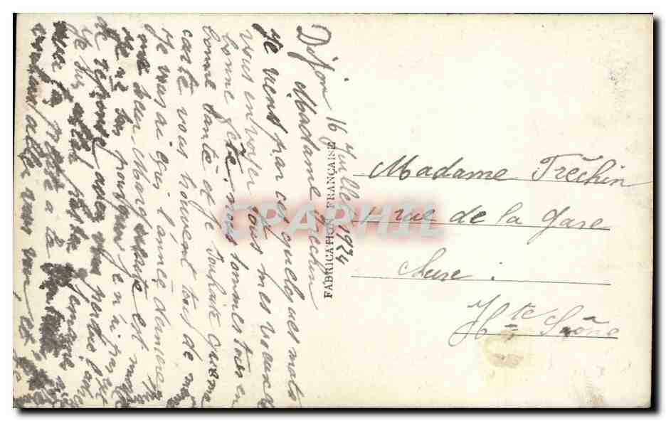 CPA Fantaisie Fleurs  — Rückseite