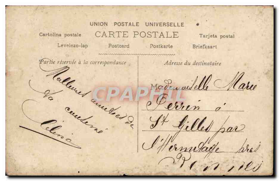 Miss Cordeth — avec un lionceau — éditeur S. (S. H. & Co.) — Verso