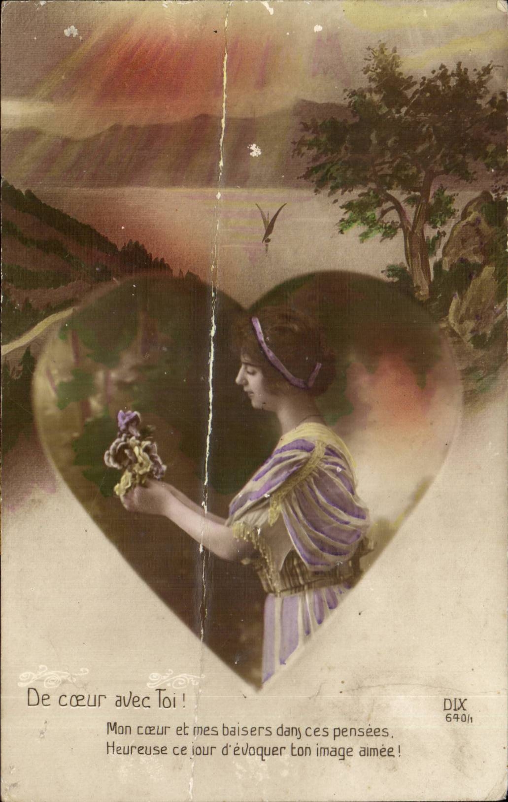 CPA Fantaisie Femme