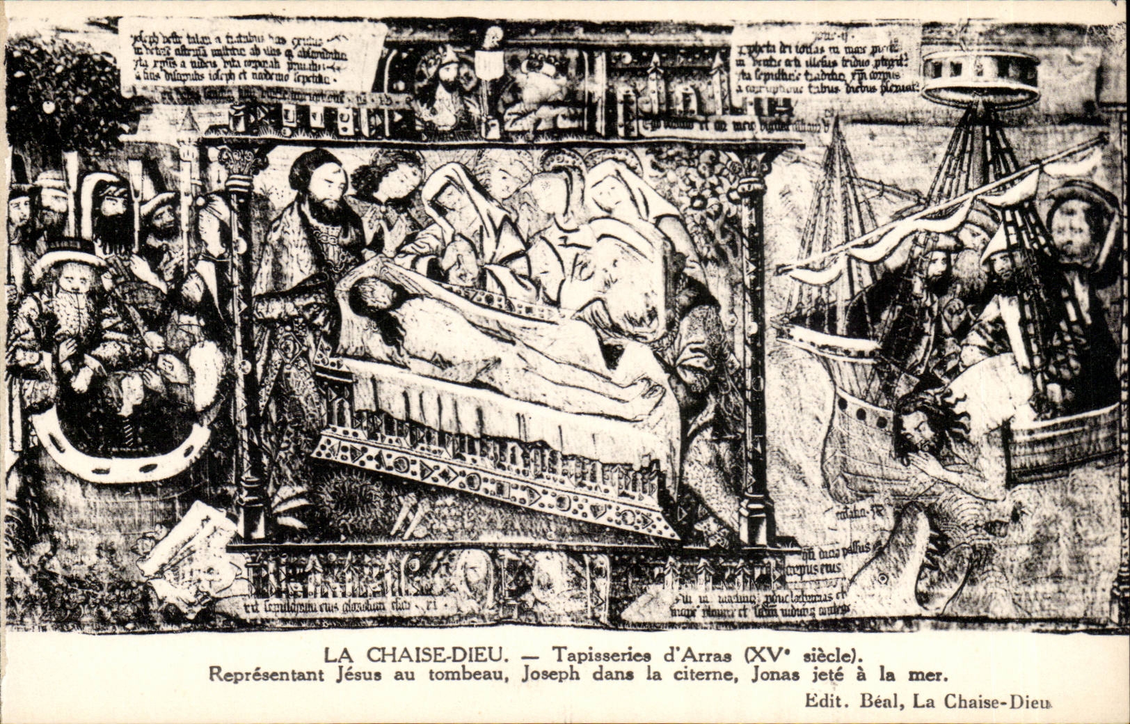 La Chaise-Dieu — Tapisseries d'Arras (XVe siècle) — Edit. Béal, La Chaise-Dieu