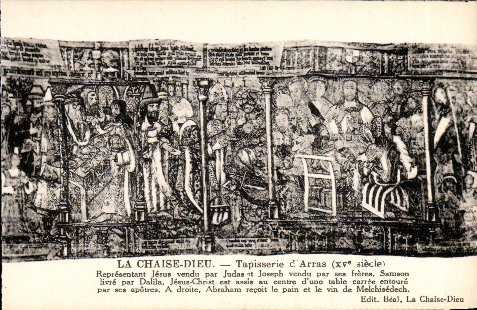 La Chaise-Dieu — Tapisserie d'Arras (xve siècle) — Edit. Béal, La Chaise-Dieu