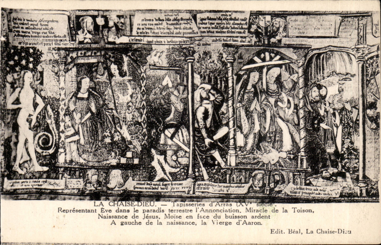 La Chaise-Dieu — Tapisseries d'Arras (XVe siècle) — Edit. Béal, La Chaise-Dieu