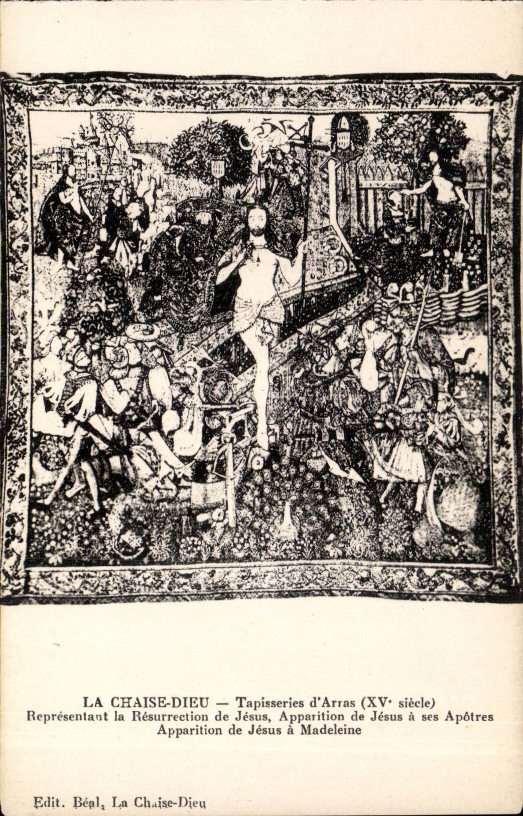 La Chaise-Dieu — Tapisseries d'Arras (XVe siècle) — Édit. Béal, La Chaise-Dieu