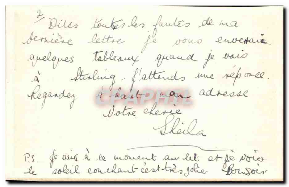 Sheriffmuir et Stirling — vue du Hotel Hydro, des rives de l'Avon Water, des rassemblements et de la porte ouest de la cathédrale — éditeur non visible — Verso
