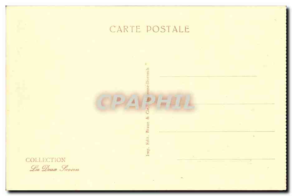 CPA Chamonix Chemin de fer du Montenvers et l'aiguille du Dru — Verso