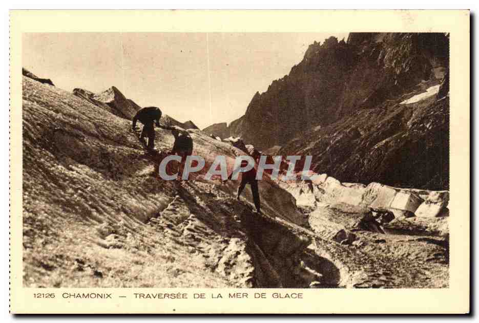 CPA Chamonix Traversee de la Mer de glace