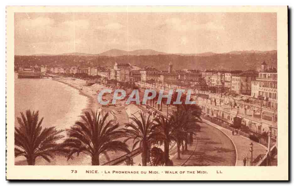 CPA Nice La promenade du midi
