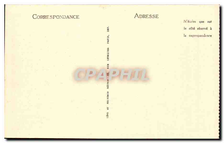 CPA Nice La jetee par un coup de mer — Rückseite
